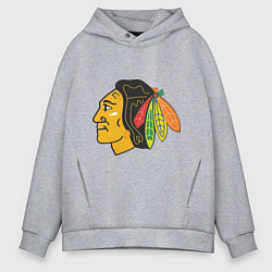 Мужское худи оверсайз Chicago Blackhawks