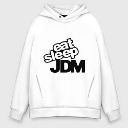 Мужское худи оверсайз Eat sleep jdm