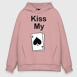 Мужское худи оверсайз Kiss my card