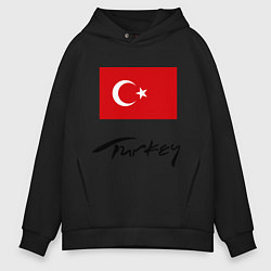 Толстовка оверсайз мужская Turkey, цвет: черный