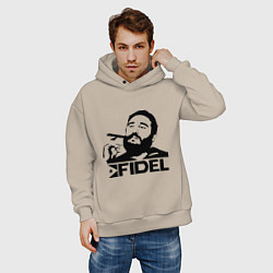 Толстовка оверсайз мужская FIdel, цвет: миндальный — фото 2