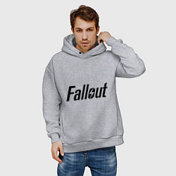 Толстовка оверсайз мужская Fallout, цвет: меланж — фото 2