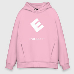 Толстовка оверсайз мужская Evil corporation, цвет: светло-розовый