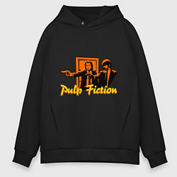 Толстовка оверсайз мужская Pulp Fiction, цвет: черный