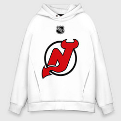 Толстовка оверсайз мужская New Jersey Devils: Kovalchuk 17, цвет: белый