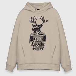 Мужское худи оверсайз Lovely Sweater: with men