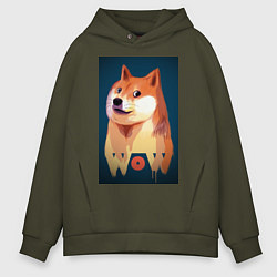 Мужское худи оверсайз Wow Doge