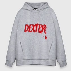 Толстовка оверсайз мужская Dexter Blood, цвет: меланж