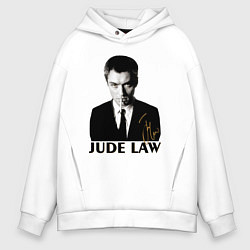 Толстовка оверсайз мужская Jude Law, цвет: белый