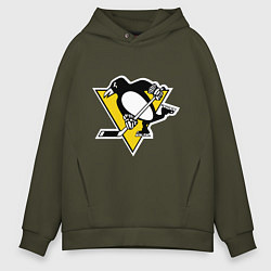 Мужское худи оверсайз Pittsburgh Penguins