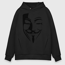 Толстовка оверсайз мужская Vendetta Mask, цвет: черный