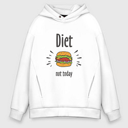 Мужское худи оверсайз Diet. Not Today