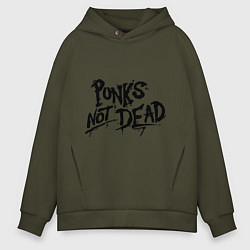 Мужское худи оверсайз Punks not dead