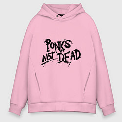 Мужское худи оверсайз Punks not dead