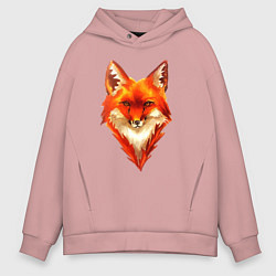 Мужское худи оверсайз Огенный лис