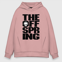 Толстовка оверсайз мужская The Offspring, цвет: пыльно-розовый