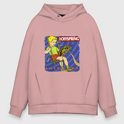 Толстовка оверсайз мужская The Offspring: Americana, цвет: пыльно-розовый