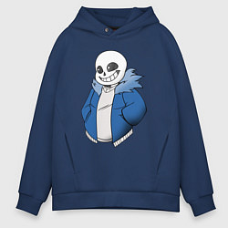 Толстовка оверсайз мужская Sans, цвет: тёмно-синий
