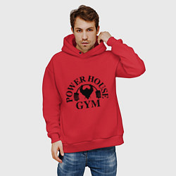 Толстовка оверсайз мужская Power House Gym, цвет: красный — фото 2