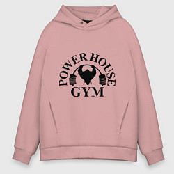 Толстовка оверсайз мужская Power House Gym, цвет: пыльно-розовый