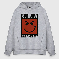 Мужское худи оверсайз Bon Jovi: Have a nice day