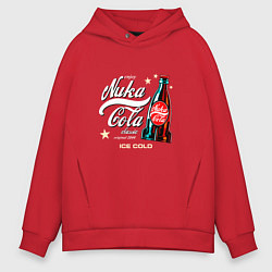 Толстовка оверсайз мужская Nuka-Cola Enjoy, цвет: красный