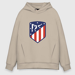 Толстовка оверсайз мужская Atletico Madrid, цвет: миндальный