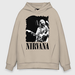 Мужское худи оверсайз Black Nirvana