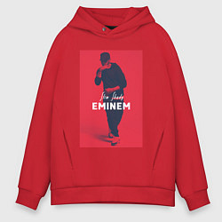 Толстовка оверсайз мужская Slim Shady: Eminem, цвет: красный