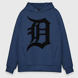 Толстовка оверсайз мужская Detroit Tigers, цвет: тёмно-синий