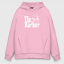 Толстовка оверсайз мужская The Barber Godfather, цвет: светло-розовый