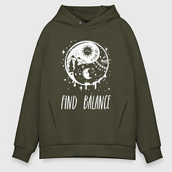 Мужское худи оверсайз Find Balance