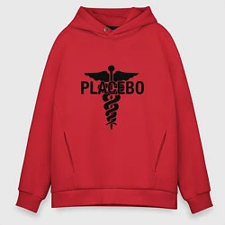 Толстовка оверсайз мужская Placebo, цвет: красный