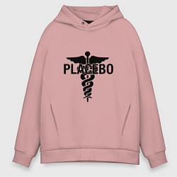 Толстовка оверсайз мужская Placebo, цвет: пыльно-розовый