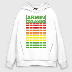 Толстовка оверсайз мужская Armin van Buuren: EQ, цвет: белый