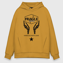 Толстовка оверсайз мужская Fragile Express, цвет: горчичный