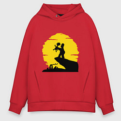 Мужское худи оверсайз Homer & Bart