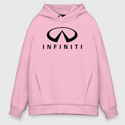 Толстовка оверсайз мужская Infiniti logo, цвет: светло-розовый