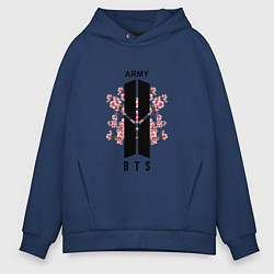 Мужское худи оверсайз BTS: Army Sakura