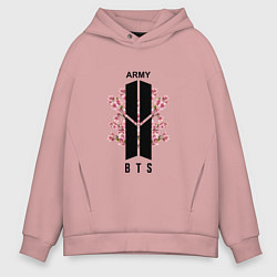 Мужское худи оверсайз BTS: Army Sakura