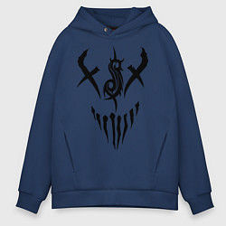 Толстовка оверсайз мужская Slipknot Demon, цвет: тёмно-синий