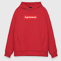 Толстовка оверсайз мужская Suprememe, цвет: красный