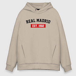 Мужское худи оверсайз FC Real Madrid Est. 1902