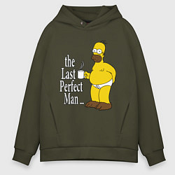 Толстовка оверсайз мужская The Last Perfect Man, цвет: хаки