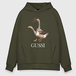 Мужское худи оверсайз GUSSI eat GUCCI