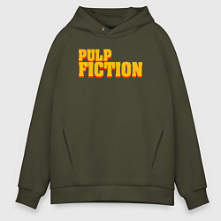 Толстовка оверсайз мужская Pulp Fiction, цвет: хаки