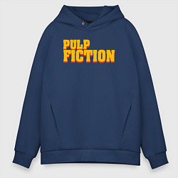 Толстовка оверсайз мужская Pulp Fiction, цвет: тёмно-синий