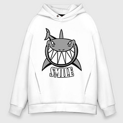 Мужское худи оверсайз Shark Smile