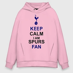 Мужское худи оверсайз Keep Calm & Spurs fan
