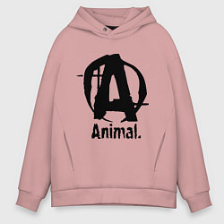 Мужское худи оверсайз Animal Logo